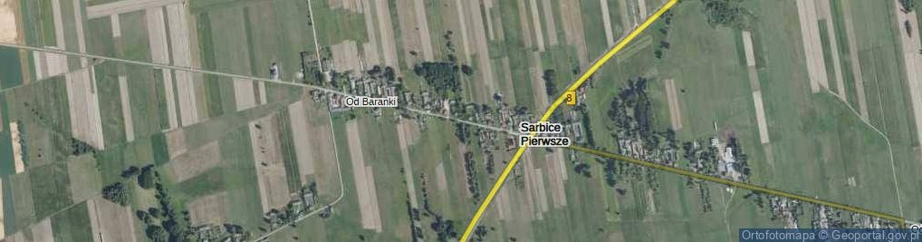Zdjęcie satelitarne Sarbice Pierwsze ul.